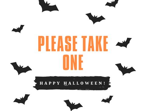 Free Printable Halloween Trick or Treat Sign - pop sparkle fizz