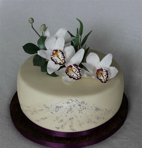 Birthday cake with orchids by Anka Beautiful Wedding Cakes, Gorgeous ...