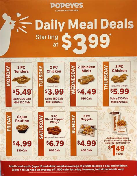 Popeyes Canada Daily Deals & Specials | 2022 - Popeyes Canada