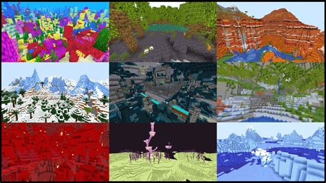 Minecraft All Biomes Map