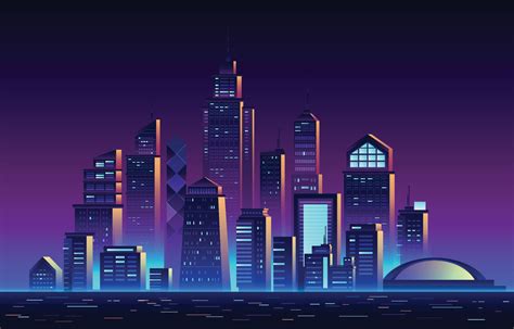 Futuristic City Vector Art, Icons, and Graphics for Free Download