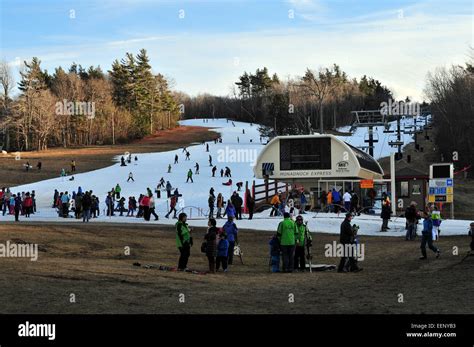 Wachusett Mountain ski resort in Massachusetts, New England, USA Stock ...