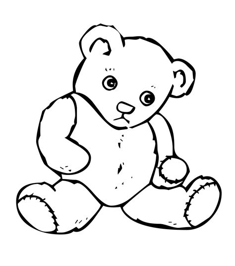 Drawing Sad Teddy Bear coloring page - Download, Print or Color Online ...