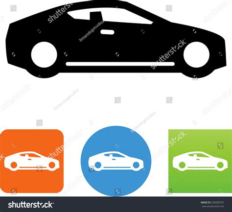 Car Side View Icon Stock Vector (Royalty Free) 258583757 | Shutterstock