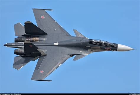 Russia - Air Force - Sukhoi Su-30SM Flanker C 55 RED - czechairspotters.com