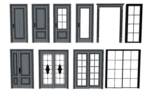 6098 Doors Sketchup Model Free Download