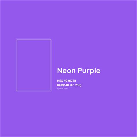 Neon Purple Complementary or Opposite Color Name and Code (#9457EB ...