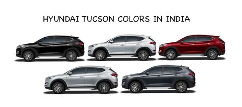 Hyundai Tucson Colors in India: Stardust, Red, Silver, White, Black ...