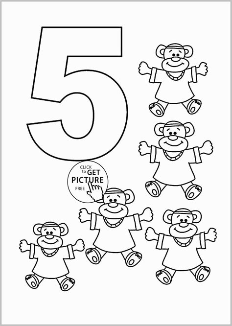 Number Coloring Pages Preschool | Color by Number Printable