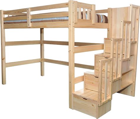 Queen Loft Bed With Stairs