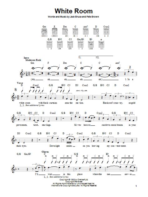 White Room | Sheet Music Direct