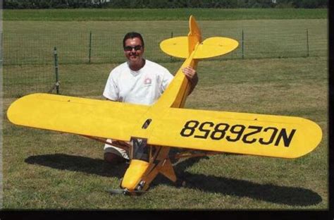 Printed Plans for a 1/4 Scale Piper Cub 9 Foot Giant Scale RC AIrplane ...