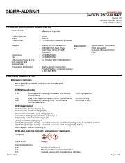 Safety Data Sheet for Maleic Anhydride: Hazards, Precautions, | Course Hero