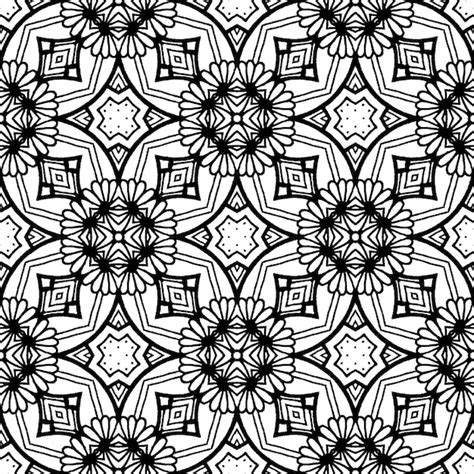 Premium Vector | Black and white batik seamless pattern, batik ...