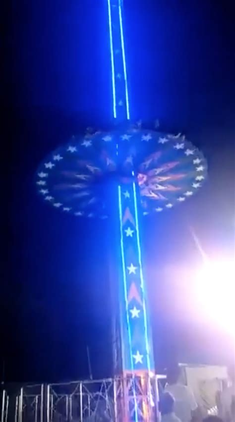 Terrifying moment carnival ride plummets caught on video