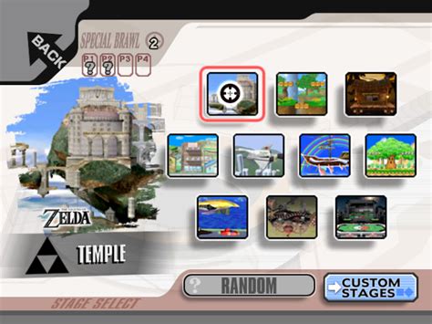 Image - Stage Select Brawl Melee.jpg | Smashpedia | FANDOM powered by Wikia