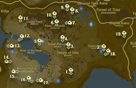 Breath Of The Wild Korok Seeds Map – Map Of The Usa With State Names