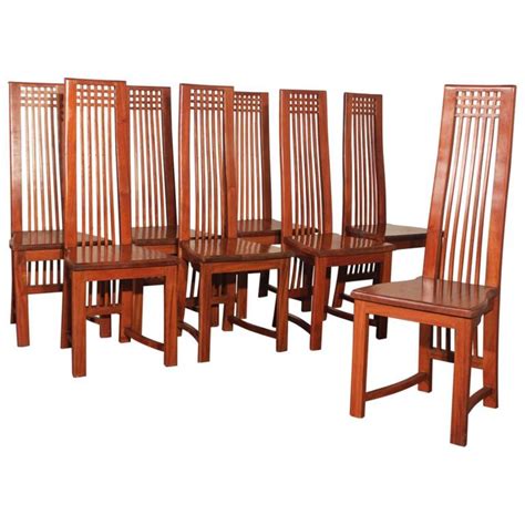 Vintage Mackintosh Style High Back Teak Dining Chairs – warehouse 414