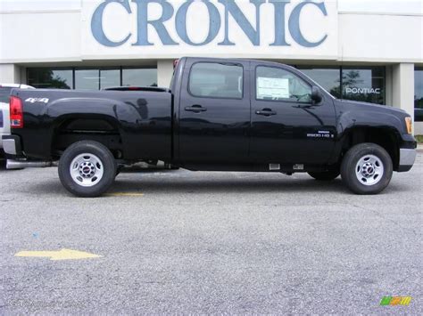 2009 Carbon Black Metallic GMC Sierra 2500HD Work Truck Crew Cab 4x4 ...