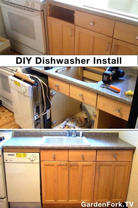 I removed a cabinet to slide this dishwasher into a small kitchen. I ...