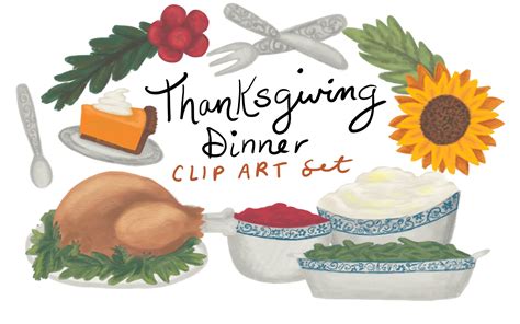 Clipart For Thanksgiving Dinner