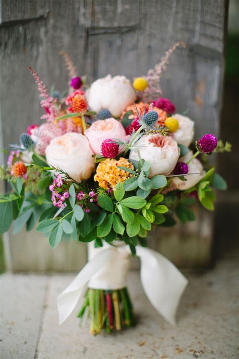 Colorful Wildflower Wedding Bouquet