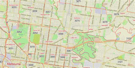 Melbourne Australia Postal Code Map - Aussie Map