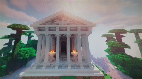 I build a roman temple : r/Minecraft