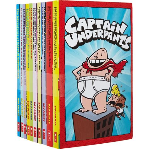 Captain Underpants Series 10 Books Collection Set by Dav Pilkey | The ...