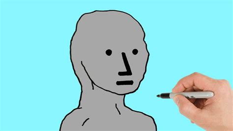 How to Draw NPC Wojac Meme Drawing Tutorial - YouTube