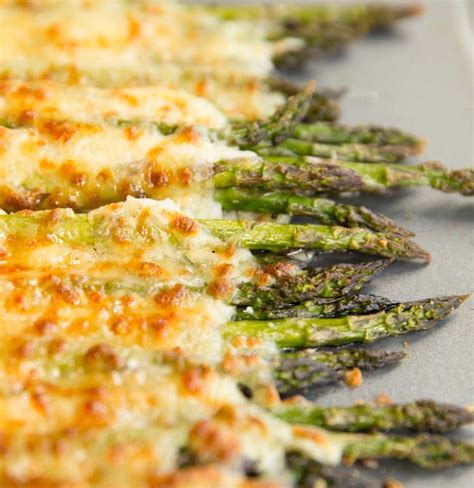 Cheesy Baked Asparagus | Don't Go Bacon My Heart