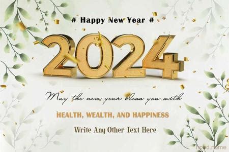 happy new year 2024 wishes with name