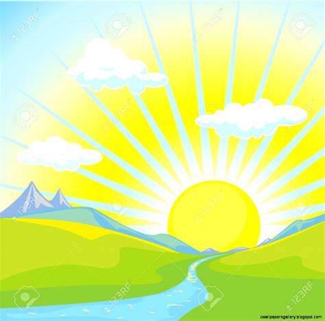 Mountain Sunrise Clipart | Wallpapers Gallery