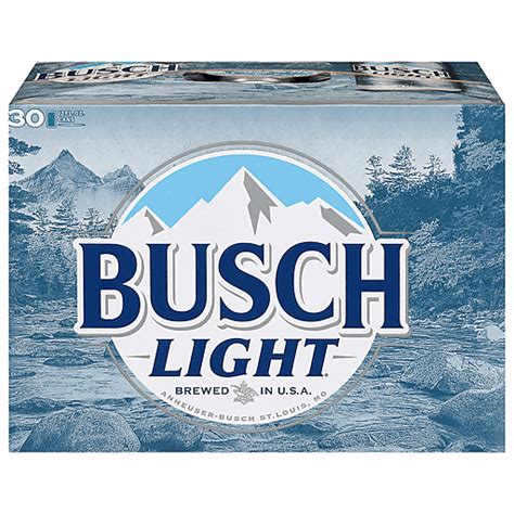 Busch Light Beer, 30 Pack Beer, 12 FL OZ Cans | Ale & IPA | Valli ...