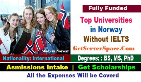 List of Top Universities in Norway Without IELTS | Study in Norway