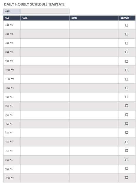 free printable daily appointment schedule template - monitoring ...