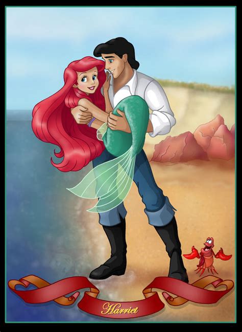 ariel and eric - commission by nightwing1975 on DeviantArt