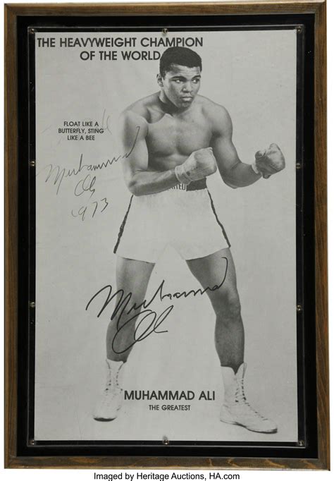 Muhammad Ali Signed Picture. Large and unique is the approximately ...