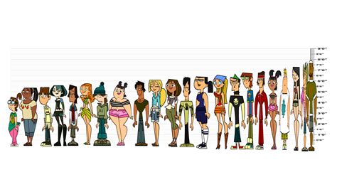 Character height for my Total Drama Action Here We Go Again : r/Totaldrama