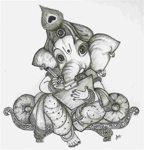 Ganesha Pencil Sketch