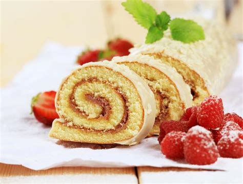 Brazo Gitano relleno de dulce de leche o mermelada