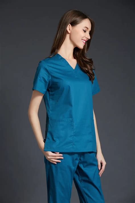 Medical Scrubs Women 2017 New Color Women's Short Sleeve Medical Scrub ...