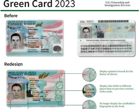 New Green Card Design 2023 : USCIS Releases New Design for Green Cards ...