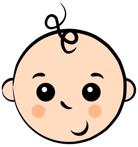 Baby Clip Art | Baby shower pictures, Baby face drawing, Baby cartoon