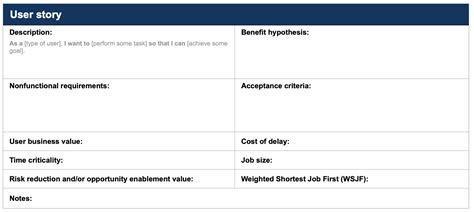 User Story Templates To Streamline Workflows