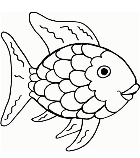 Rainbow Fish Coloring Page - Free Printable Coloring Page