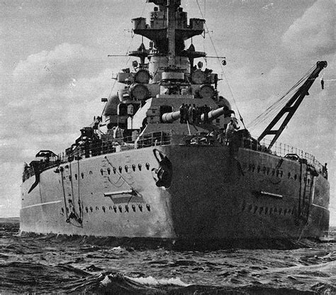 World War II Pictures In Details: Stern of Battleship Bismarck