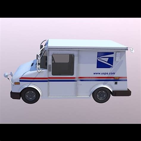 grumman usps mail 3d model