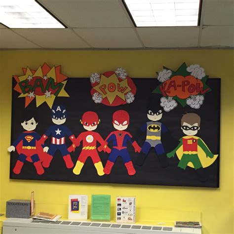 TFL - Summer Reading Superheroes | Superhero bulletin boards, Bulletin ...