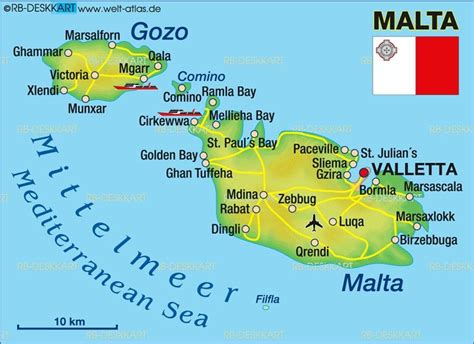 Malta,Comino,Gozo | Mapa politico, Malta, Mapas